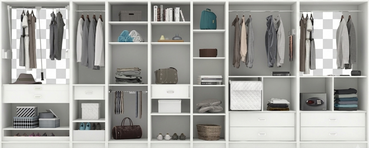 Fully organized custom closet system by Maximus Closets